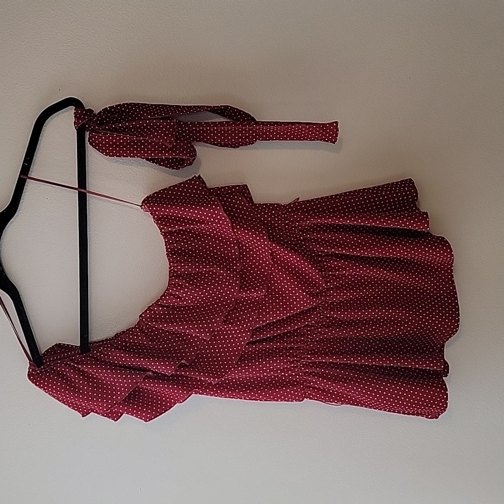 Off the shoulder red tank - Picture 4 of 4